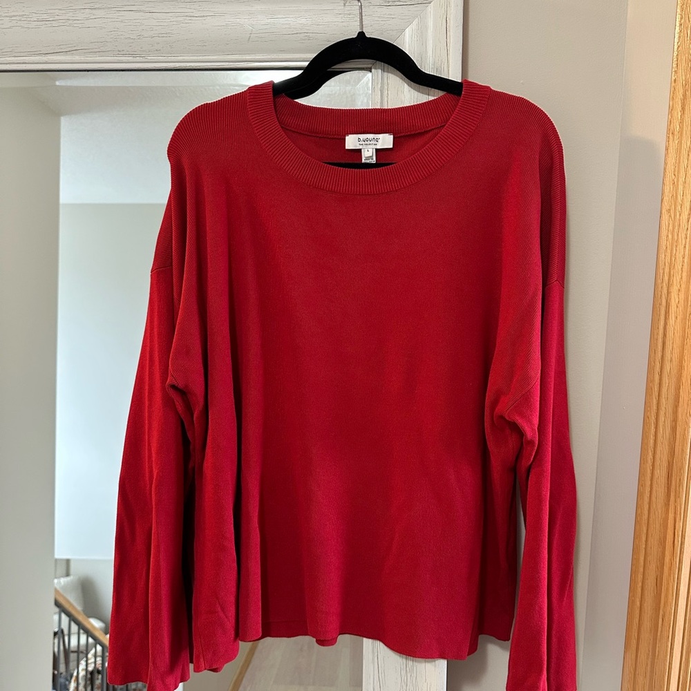 Classic Red Crew Neck Sweater